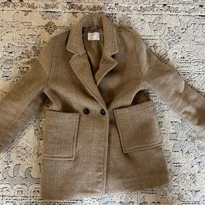 Zara Women's Brown Pea Coat